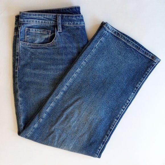 The Fine Print High Rise Wide-Leg Jeans 35P 35 Petite - Picture 2 of 5